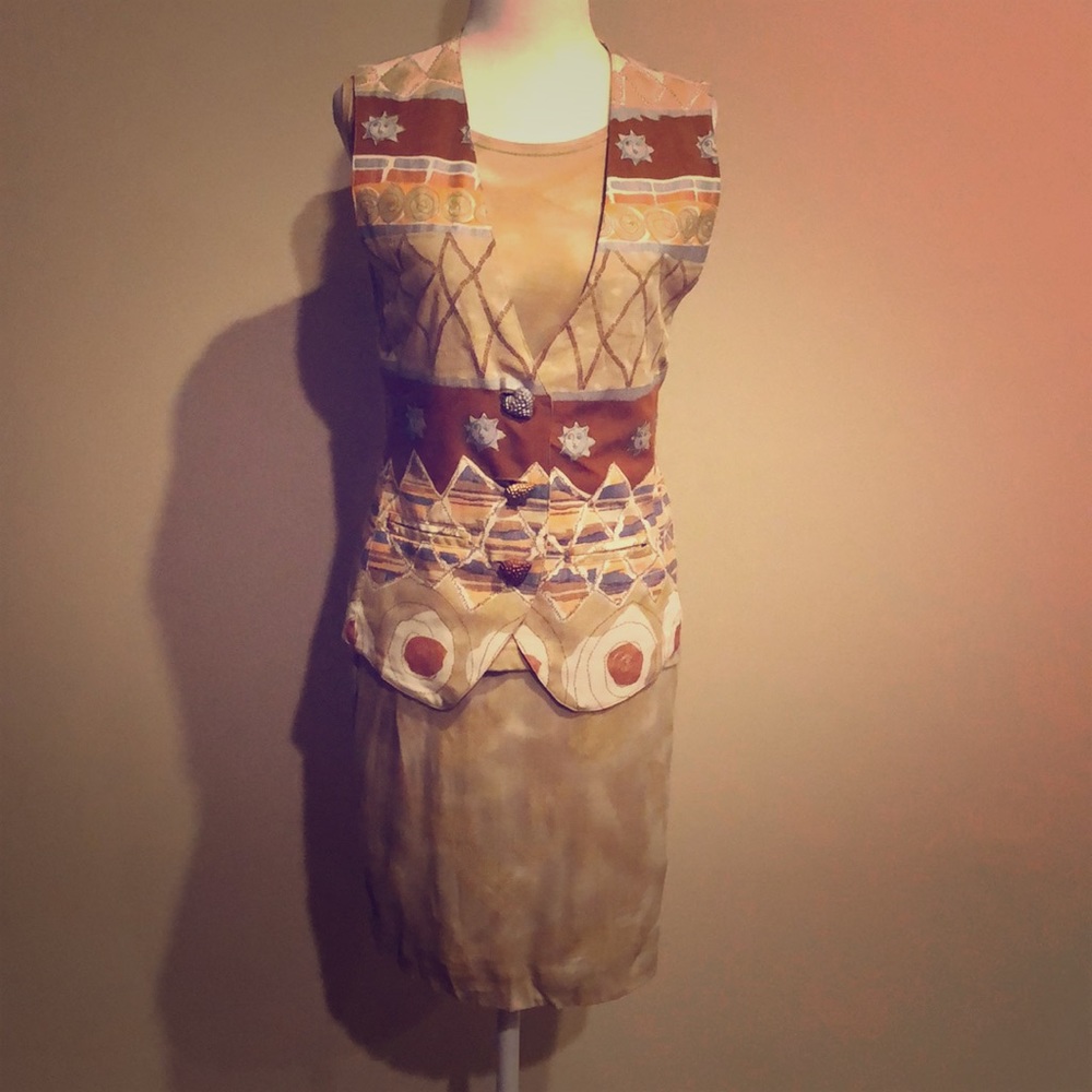 Designer 3 piece skirt set